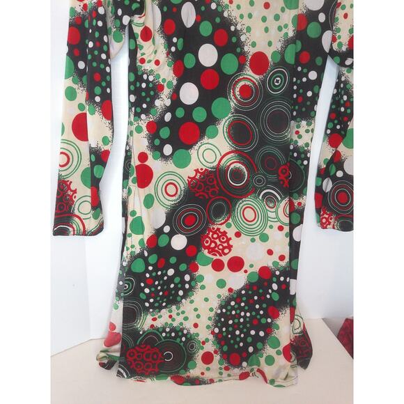 Vintage Nylon Psychedelic Abstract Tunic READ - Picture 3 of 6